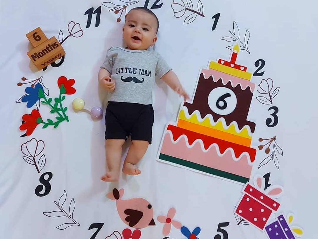 کیک ماهگرد تولد بهراد