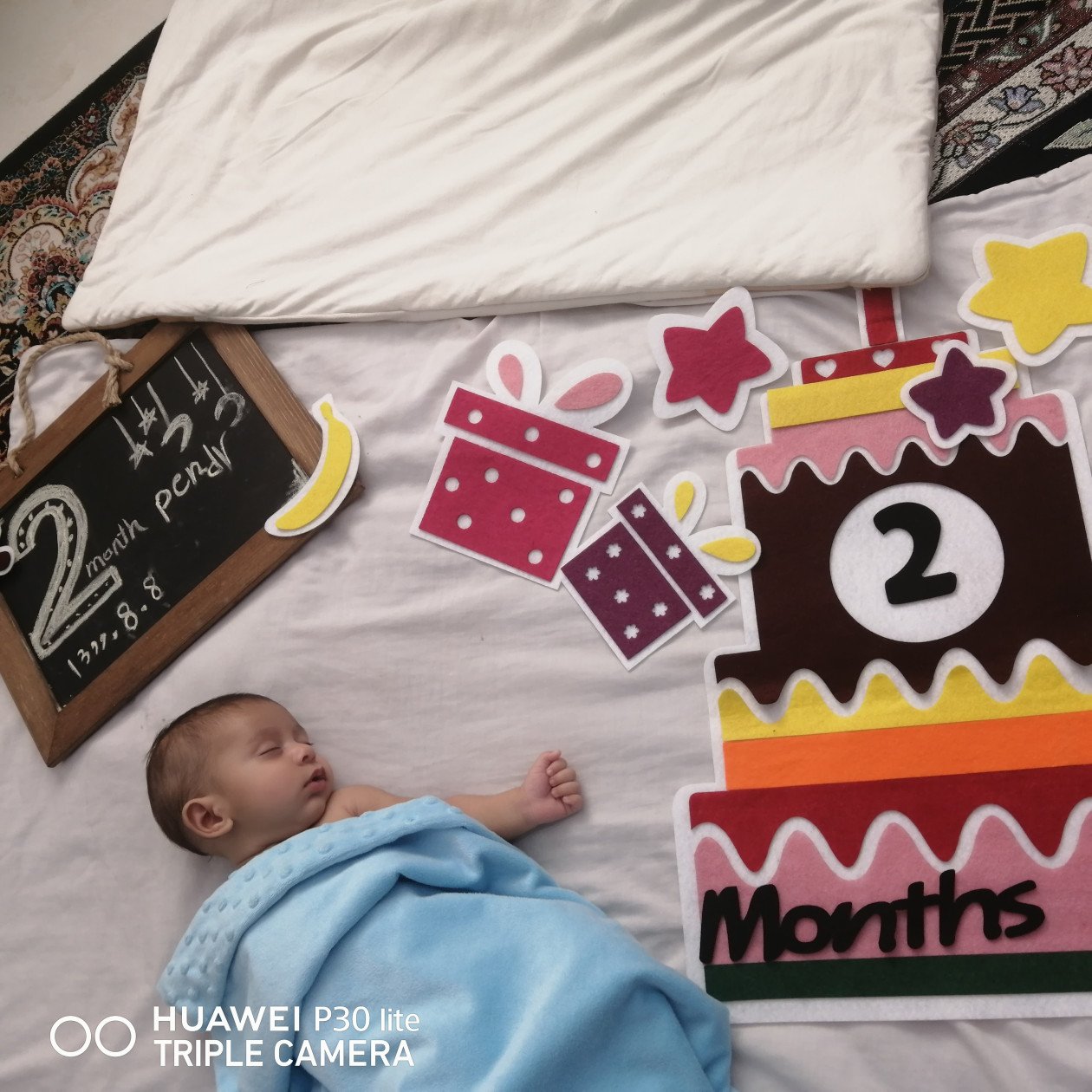 کیک ماهگرد تولد پندار ملایی