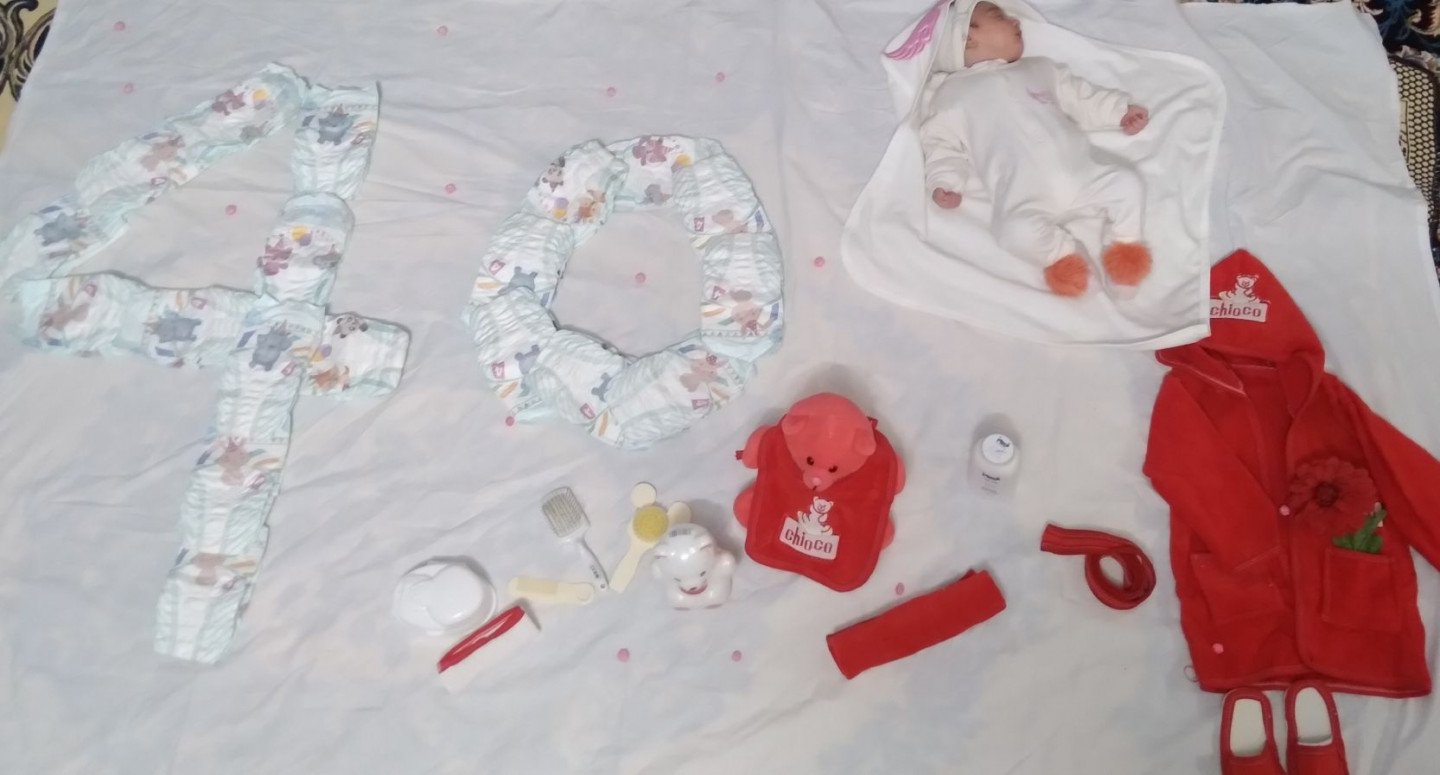 تم عکس زمستانی نوزاد ساره خدادوست