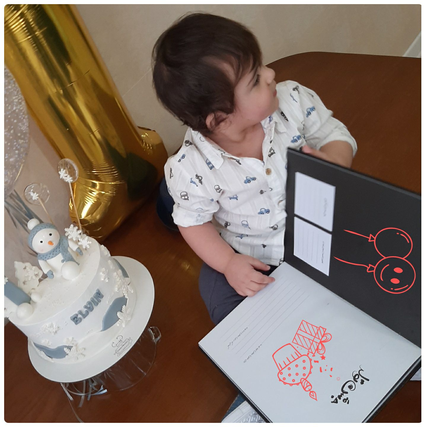 دوازده ماهگی نوزاد الوین معرفت