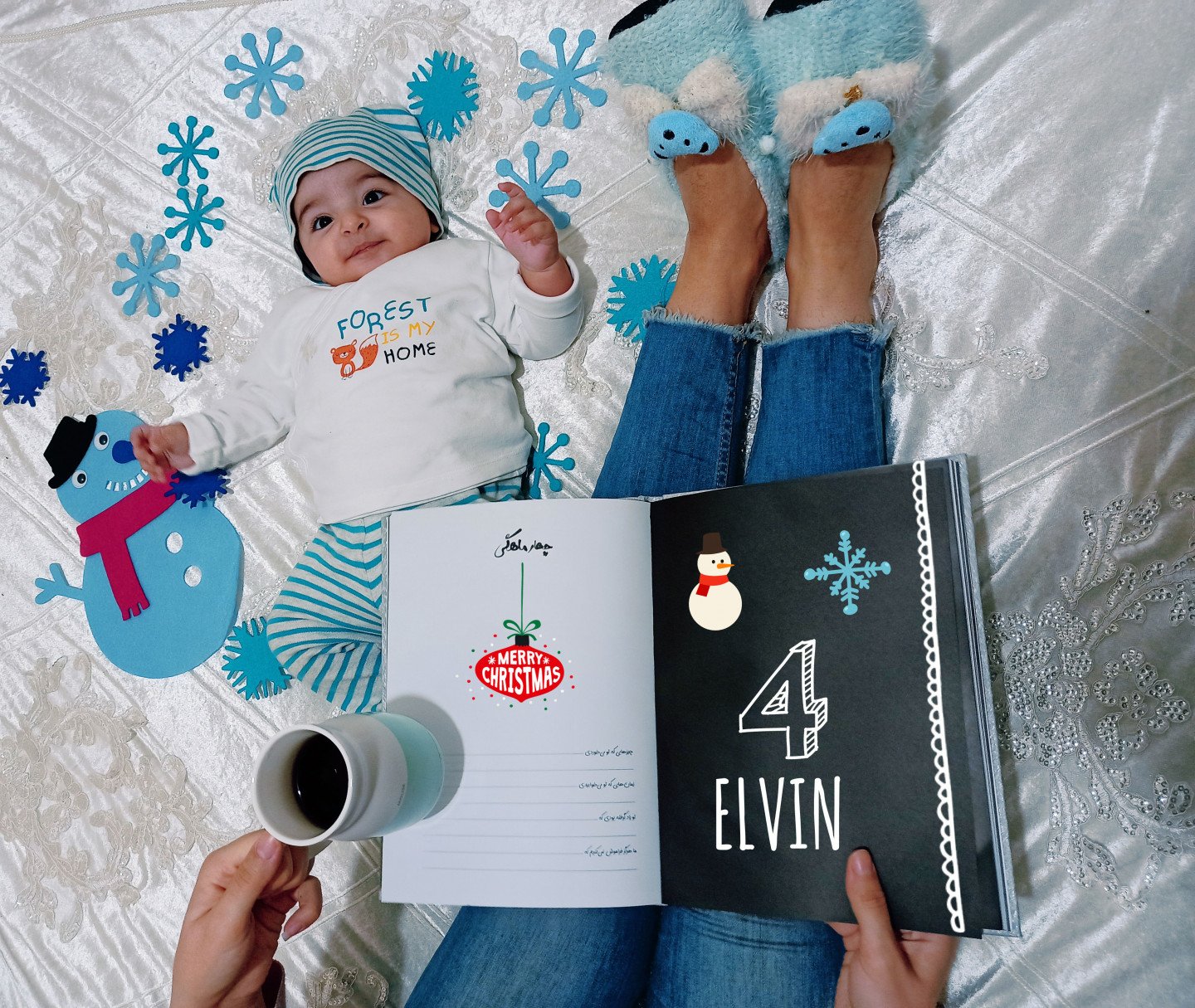 چهار ماهگی نوزاد ائلوین ملازاده