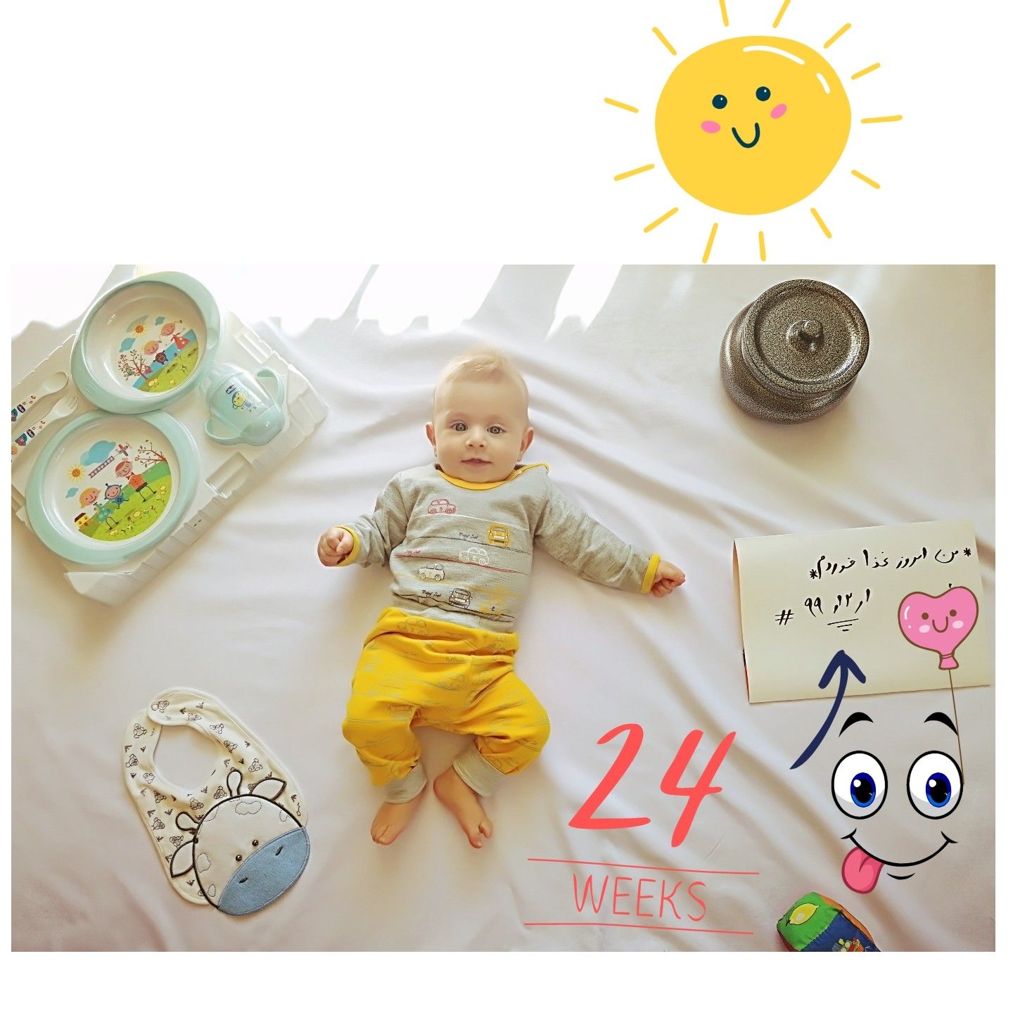 شروع غذای کمکی سامیار قنبری