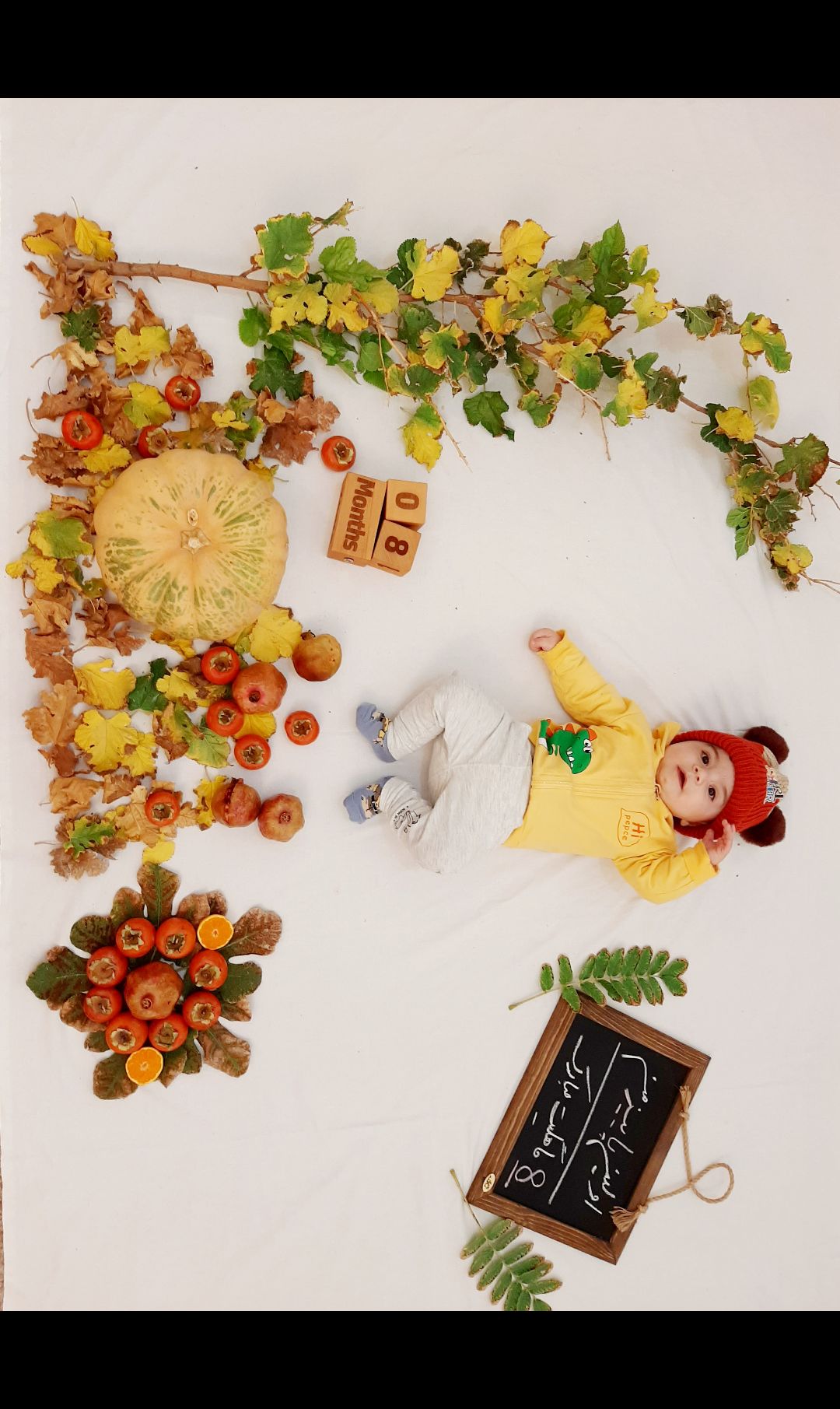 تم عکس پاییزی نوزاد علی کوچولو