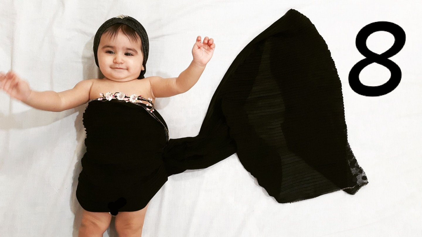 هشت ماهگی نوزاد نیروانا نیرومند