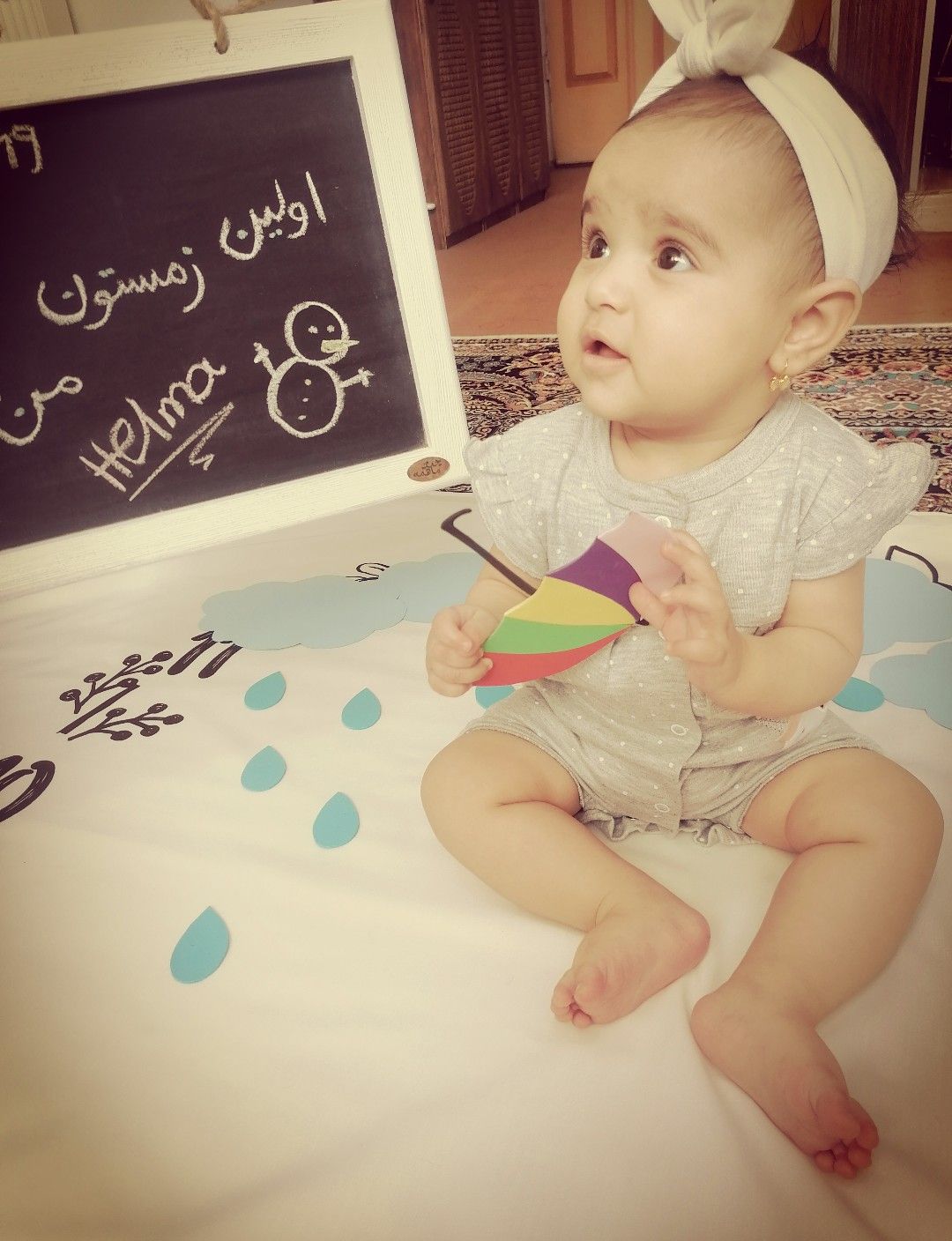 تم عکس زمستانی نوزاد حلما ملک آبادی