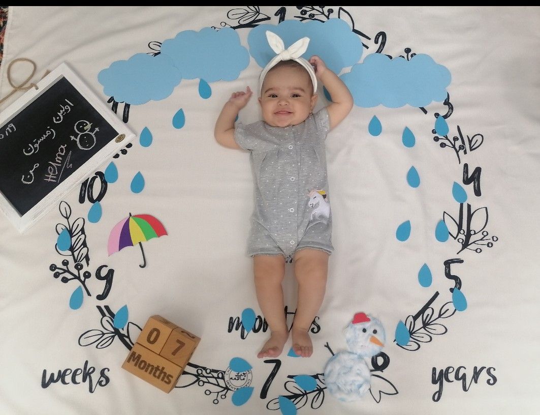 هفت ماهگی نوزاد حلما ملک آبادی