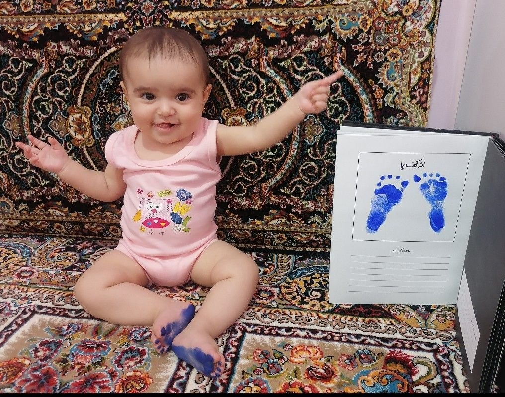 عکس نوزاد دختر حلما ملک آبادی
