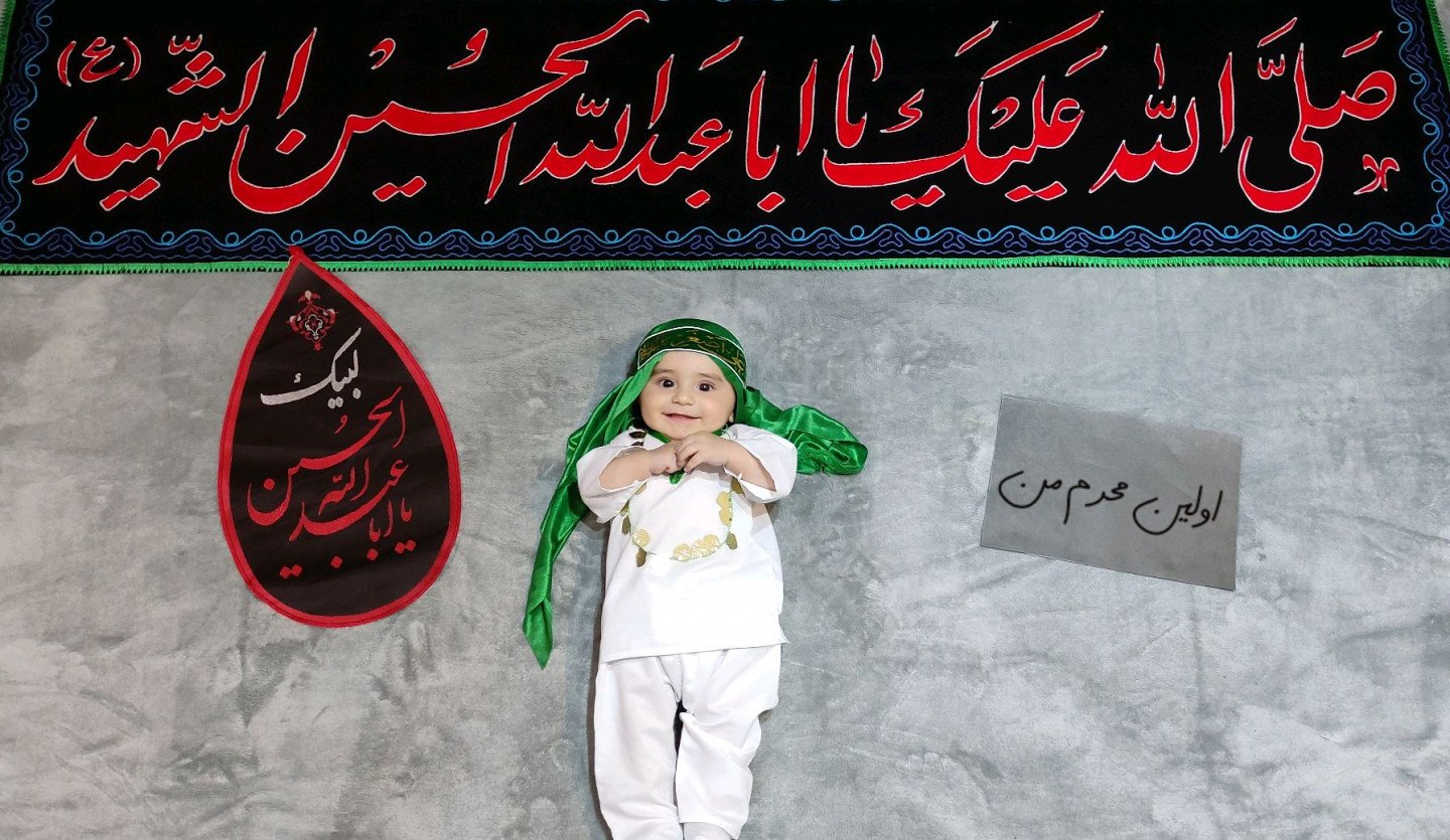 تم عکس زمستانی نوزاد طاها