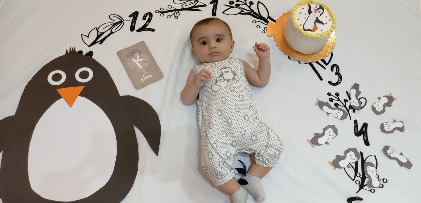 چهار ماهگی نوزاد طاها