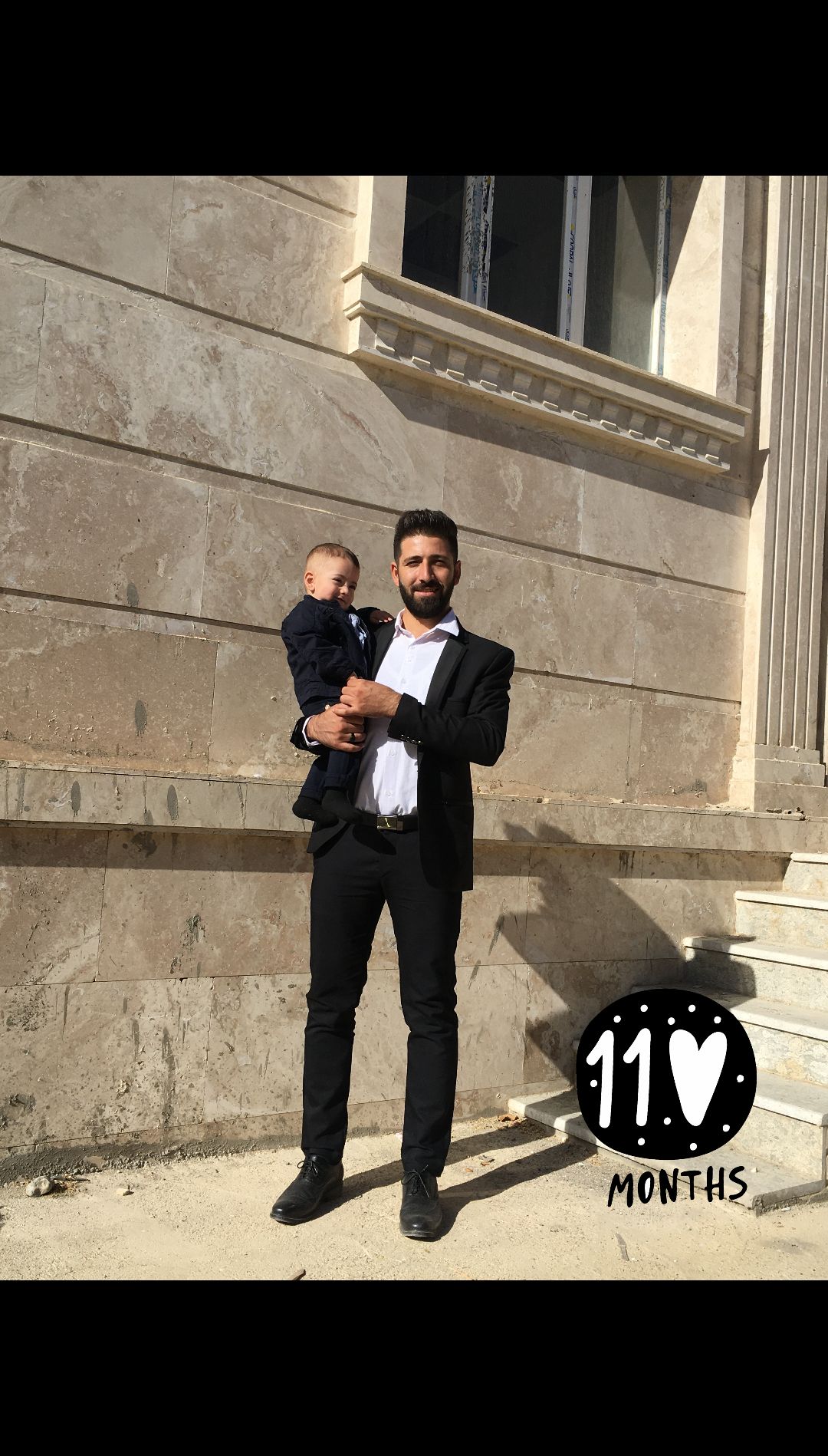 عکس نوزاد با پدر سامیار جمالی