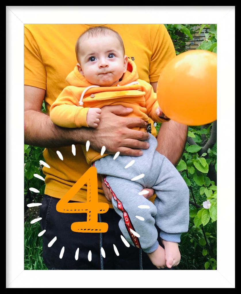 چهار ماهگی نوزاد سامیار جمالی