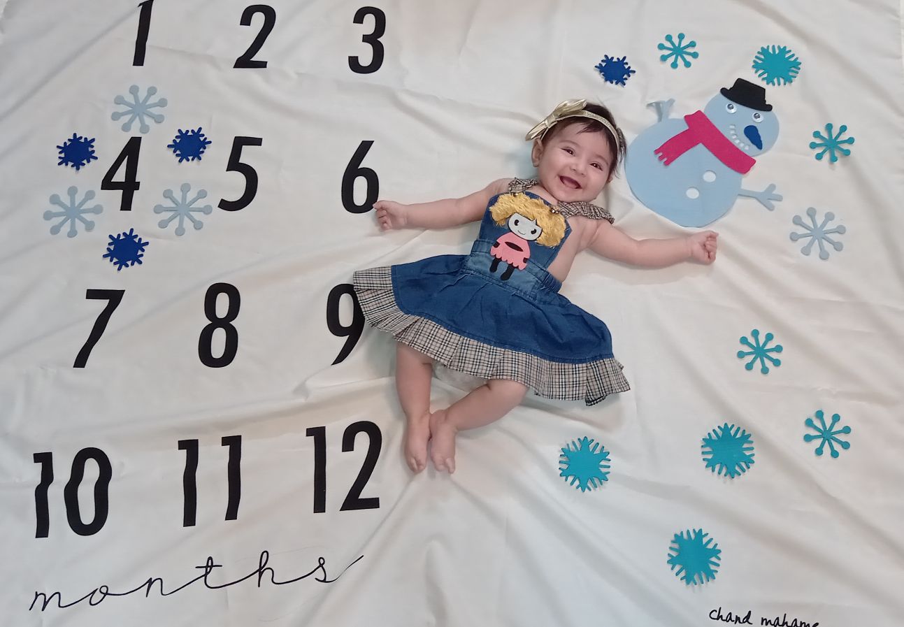 تم عکس زمستانی نوزاد مهرسا جلفائی