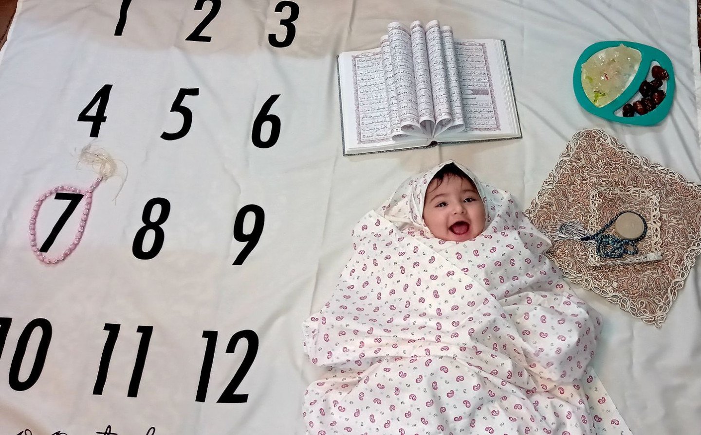 هفت ماهگی نوزاد مهرسا جلفائی