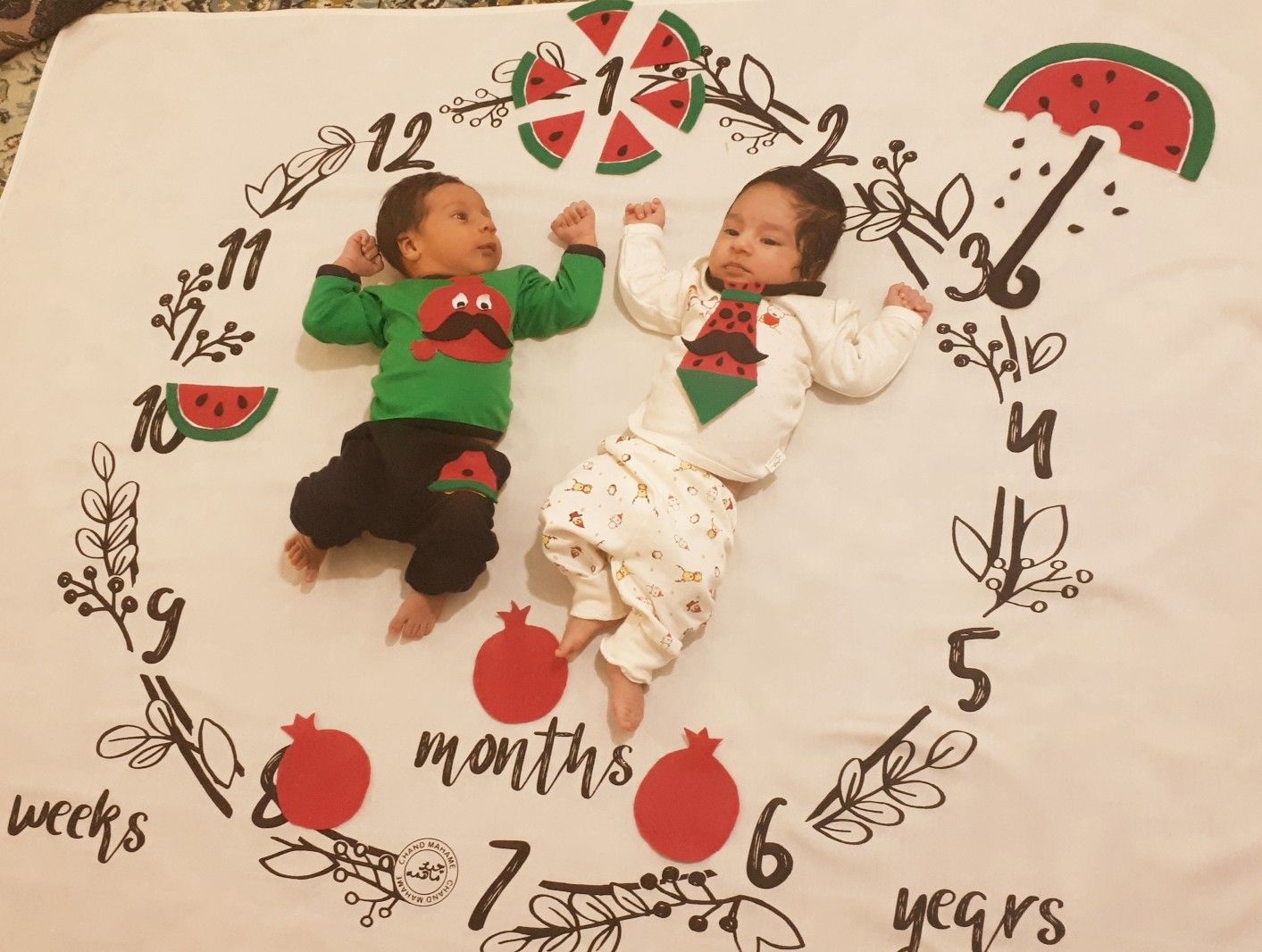 یک ماهگی نوزاد ماهان برخورداری احمدی