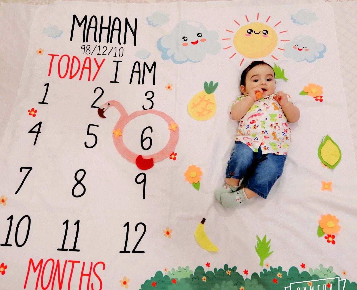 شش ماهگی نوزاد ماهان عبدالهی راد