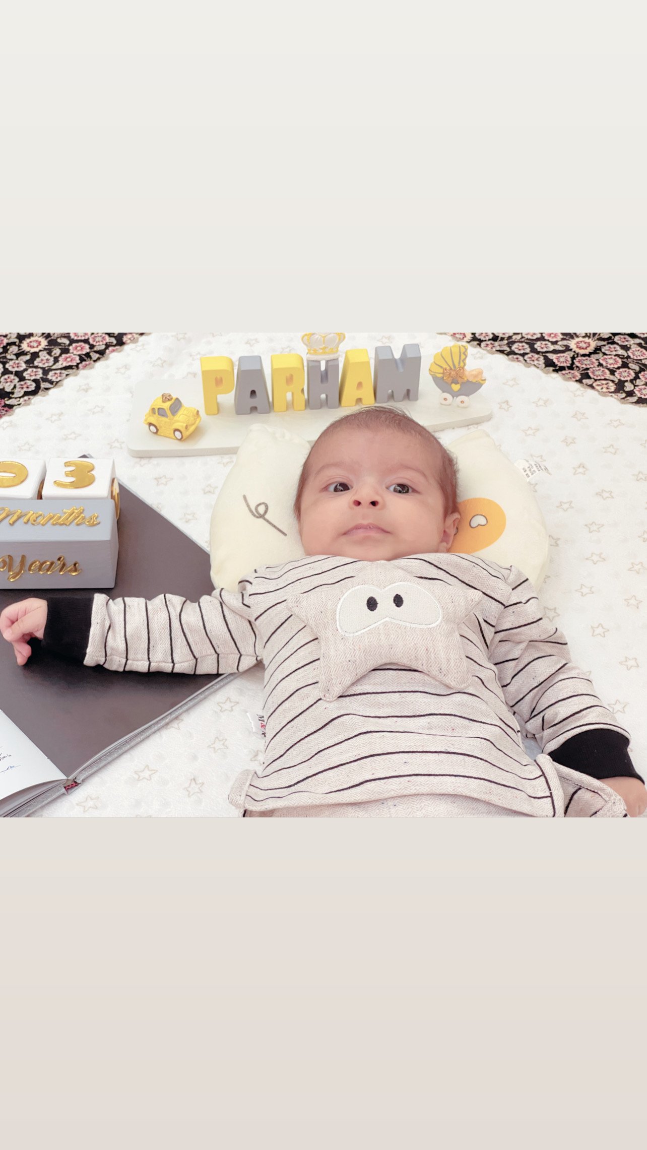 سه ماهگی نوزاد پرهام قلی پور