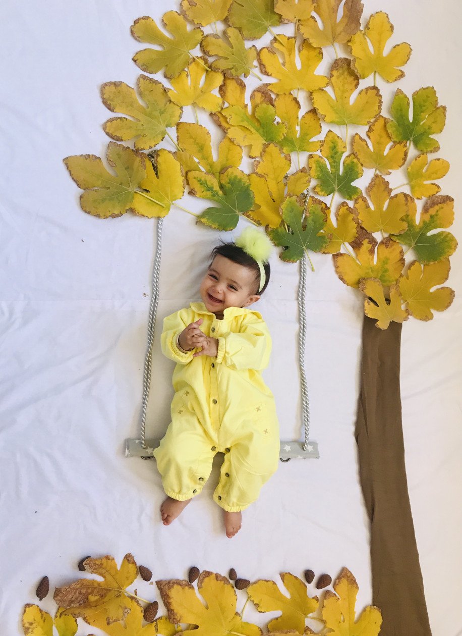 تم عکس پاییزی نوزاد هلنا