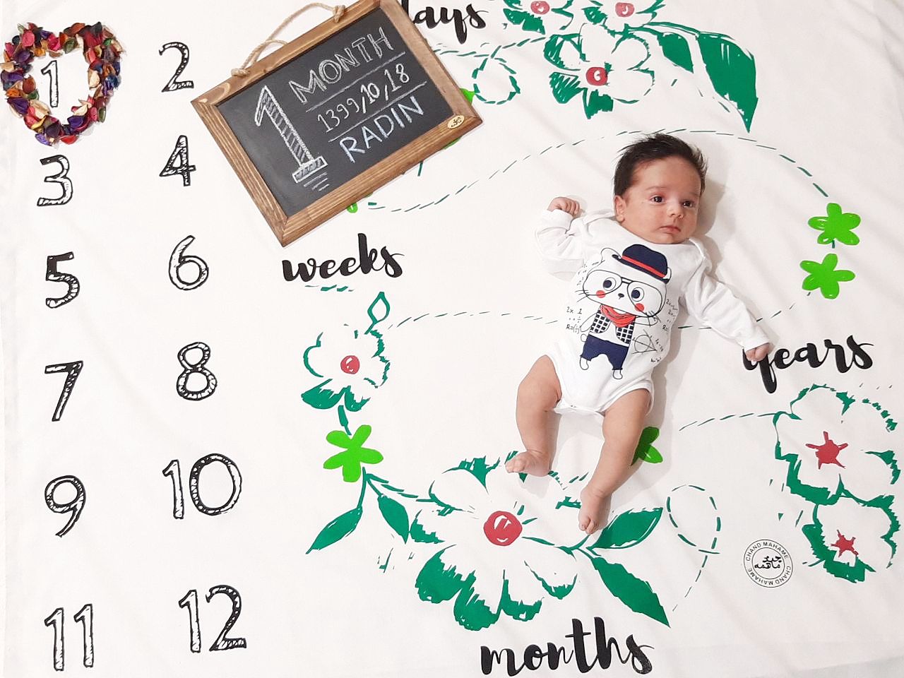 پارچه ماهگرد طرح ونوس رنگی رادین شیرزاد