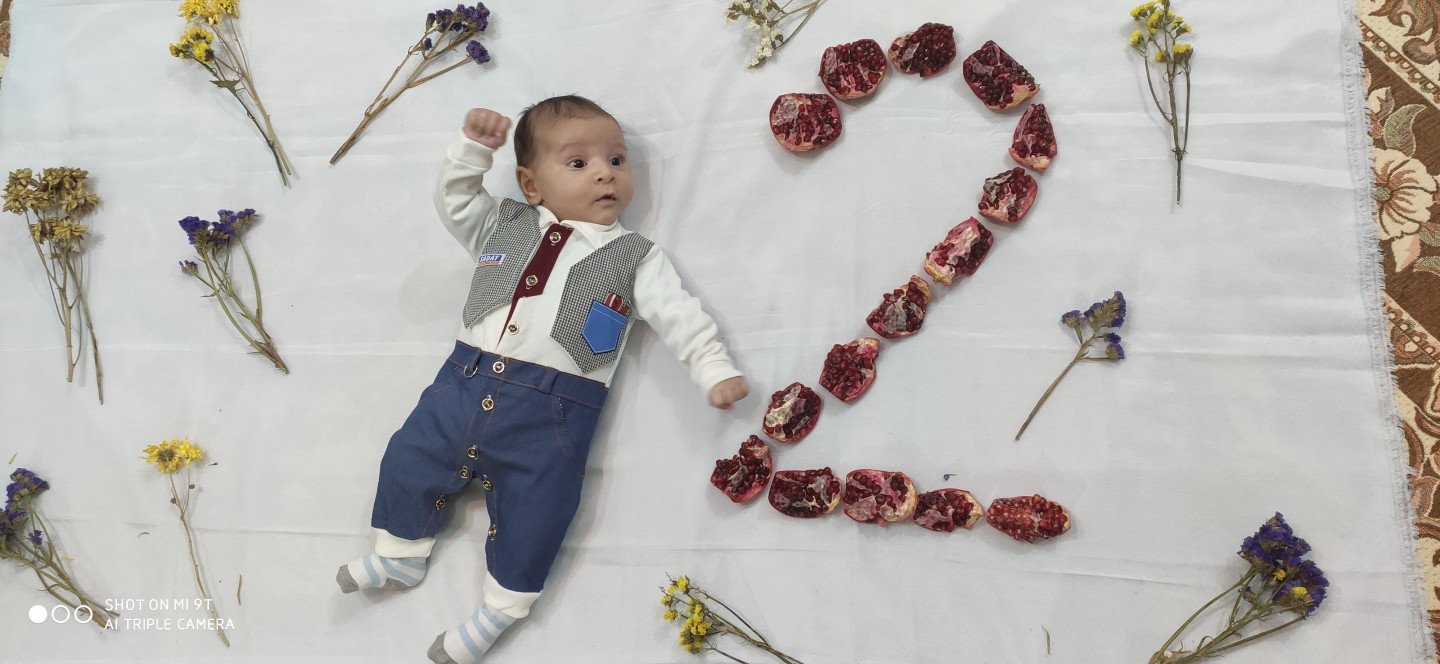 اولین خنده نوزاد مهرسام میرتیموری