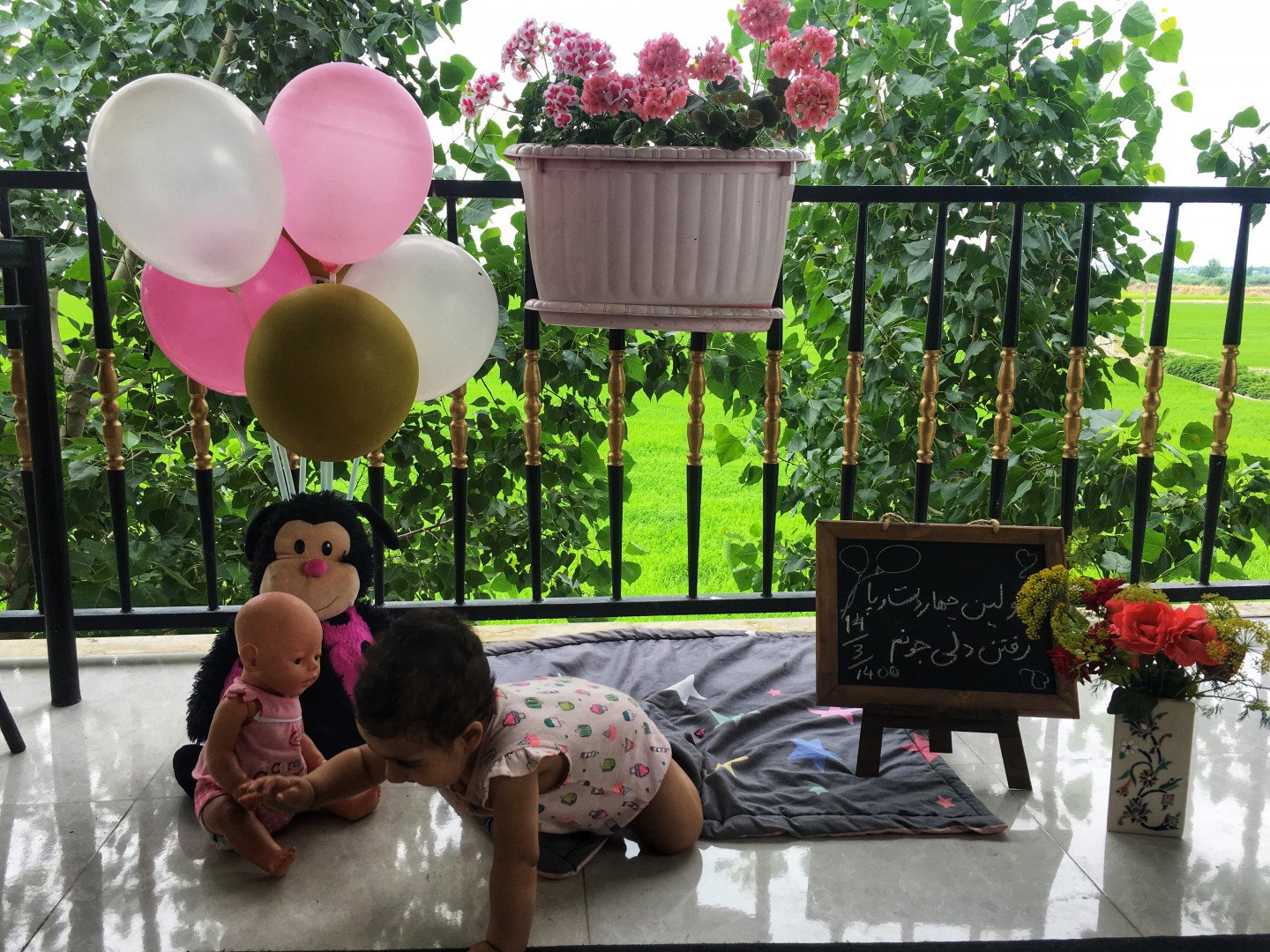 چهار‌دست و پا رفتن نوزاد دلوین قلی نژاد