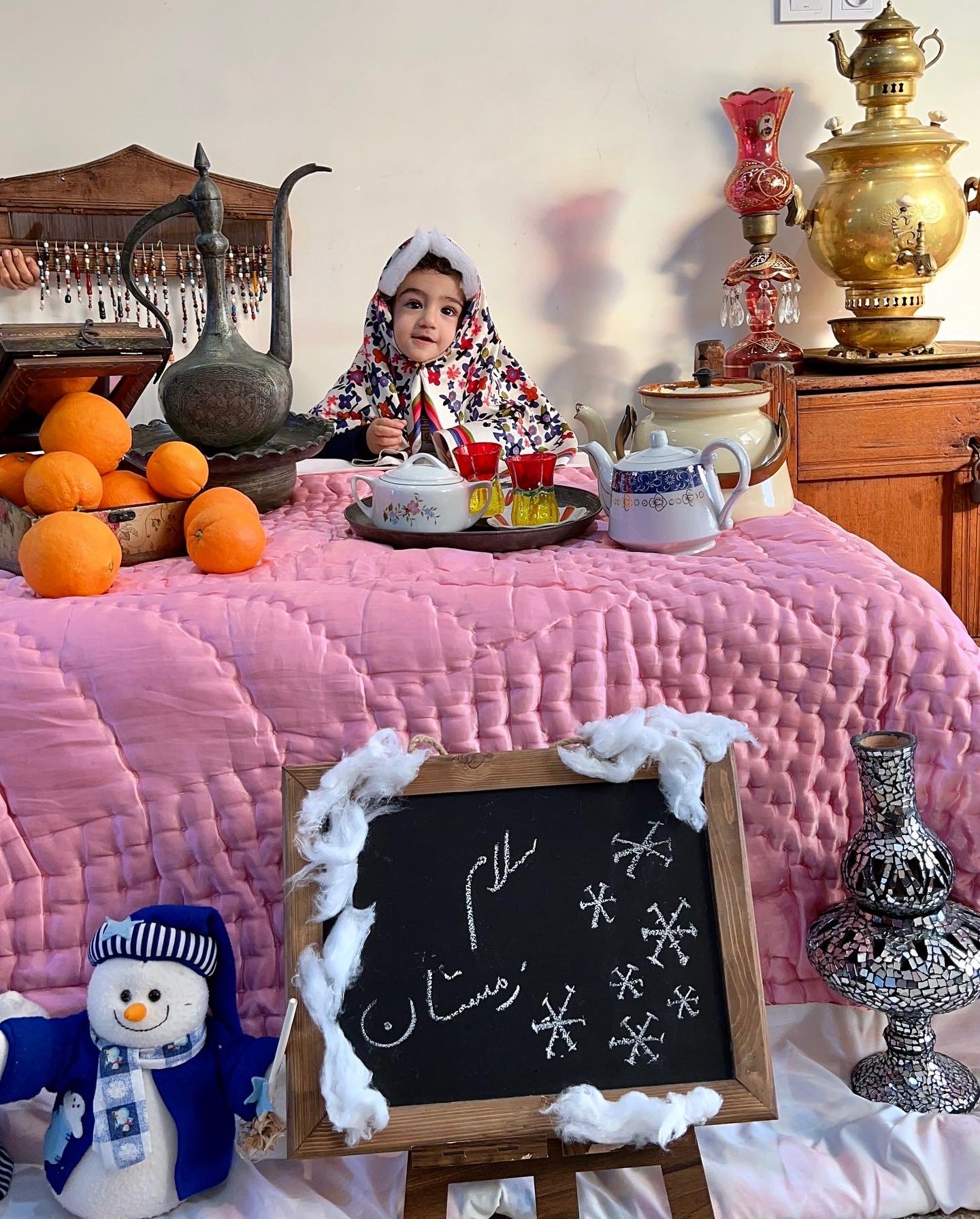 تم عکس زمستانی نوزاد دلوین قلی نژاد