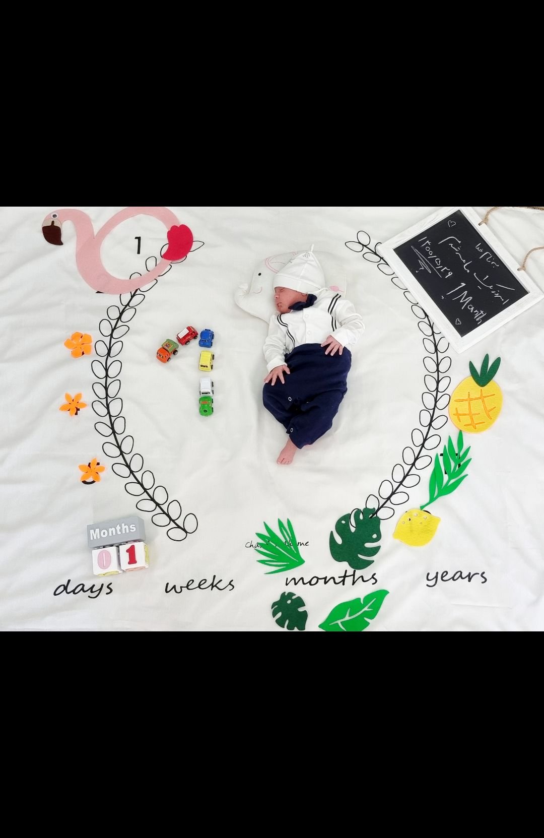 یک ماهگی نوزاد مهرسام عرشیان