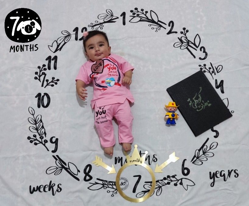 هفت ماهگی نوزاد دلسا آبروشن