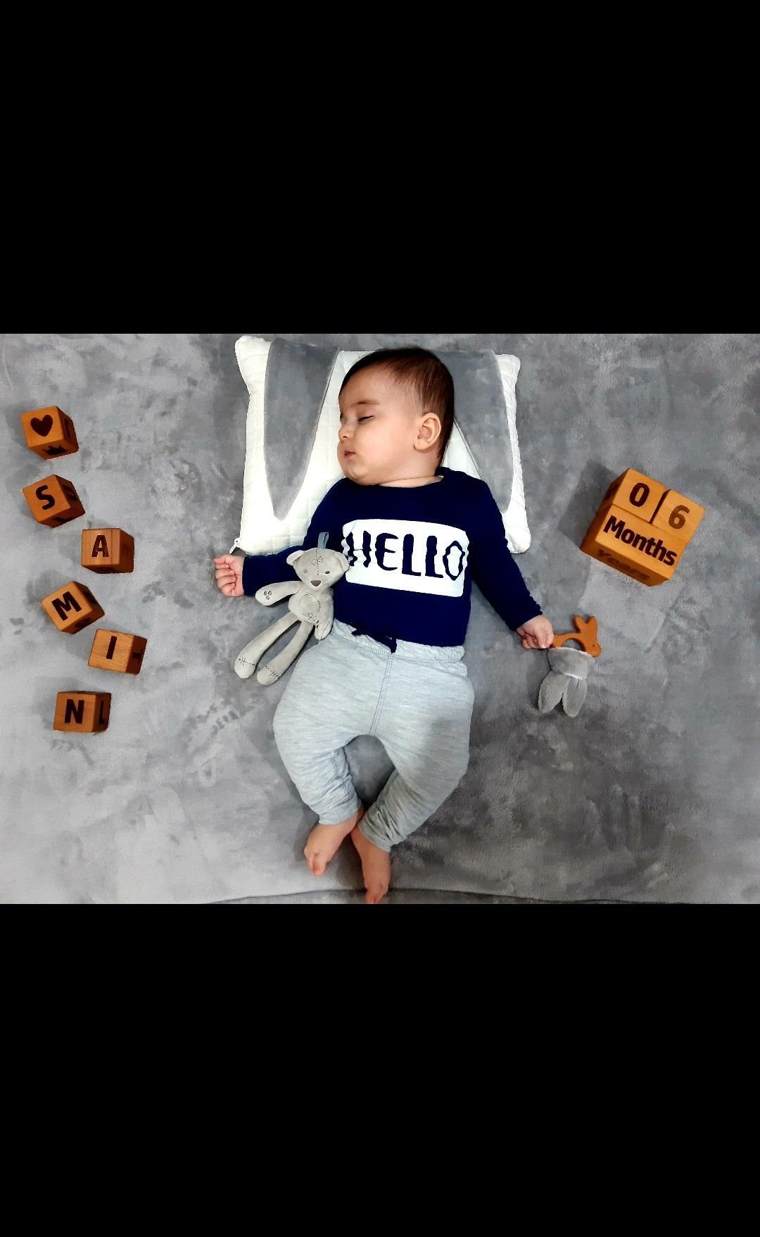 مکعب چوبی حروف لاتین سامین جلالی