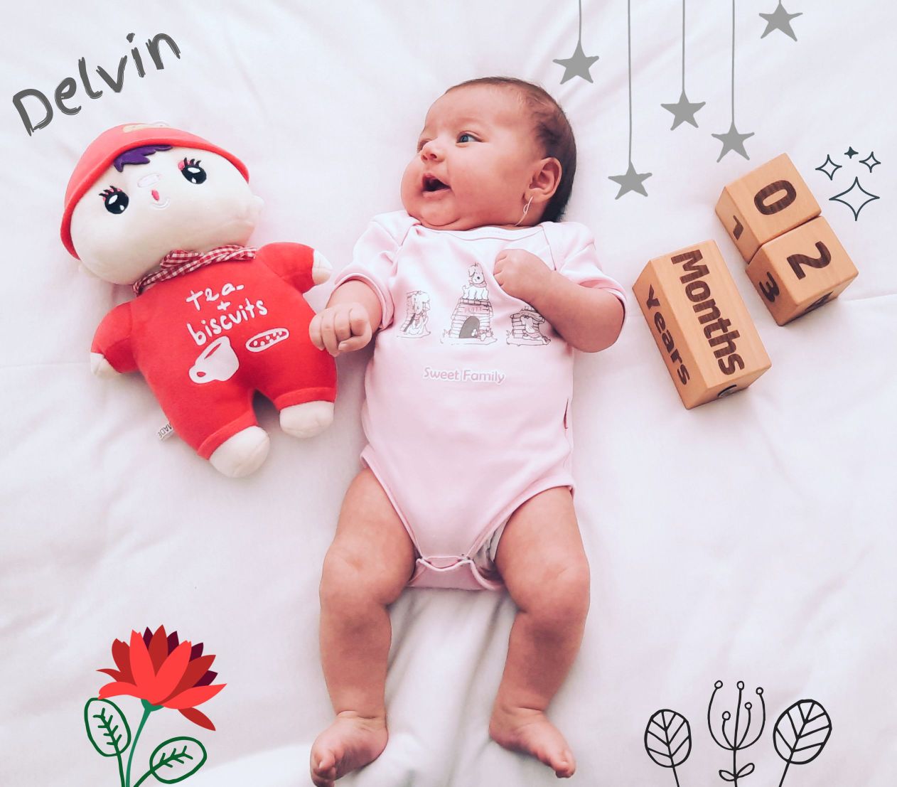 دو ماهگی نوزاد delvin