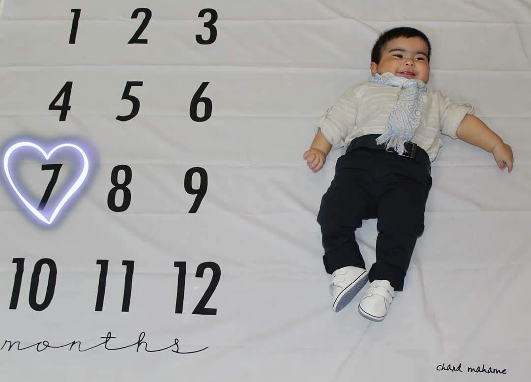 هفت ماهگی نوزاد کوروش عنابستانی