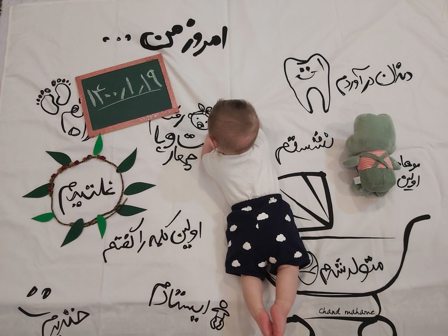 چهار ماهگی نوزاد سید امیرسام کرداسی