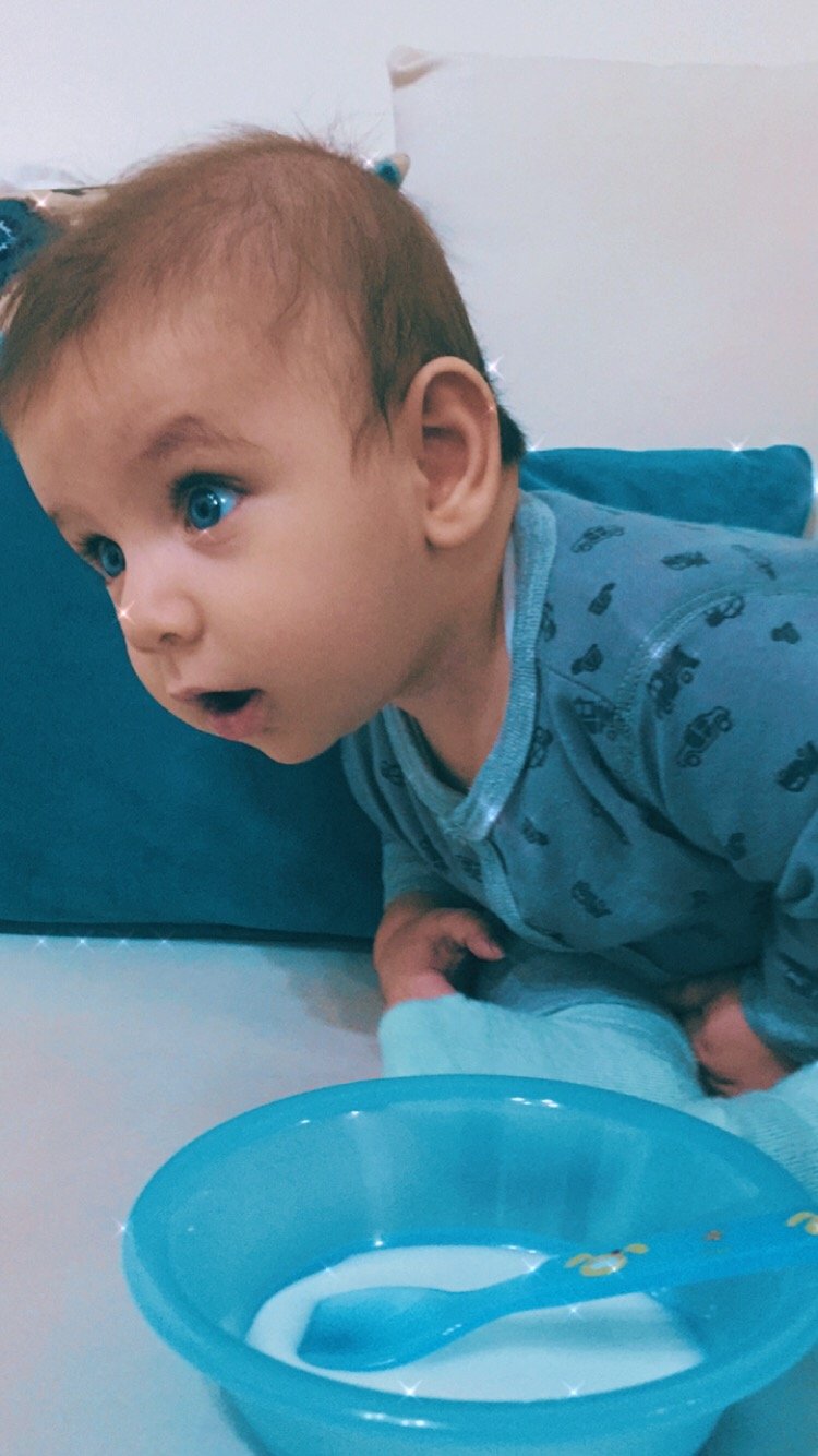 شروع غذای کمکی سهند نصیرپور