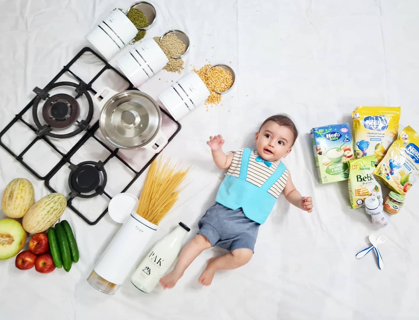 شروع غذای کمکی ارسلان کوچه باغی