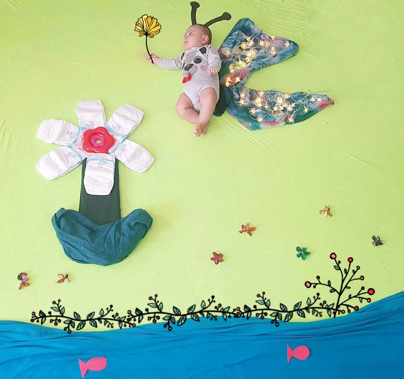 تم عکس بهاری کودک مهدیار باقری