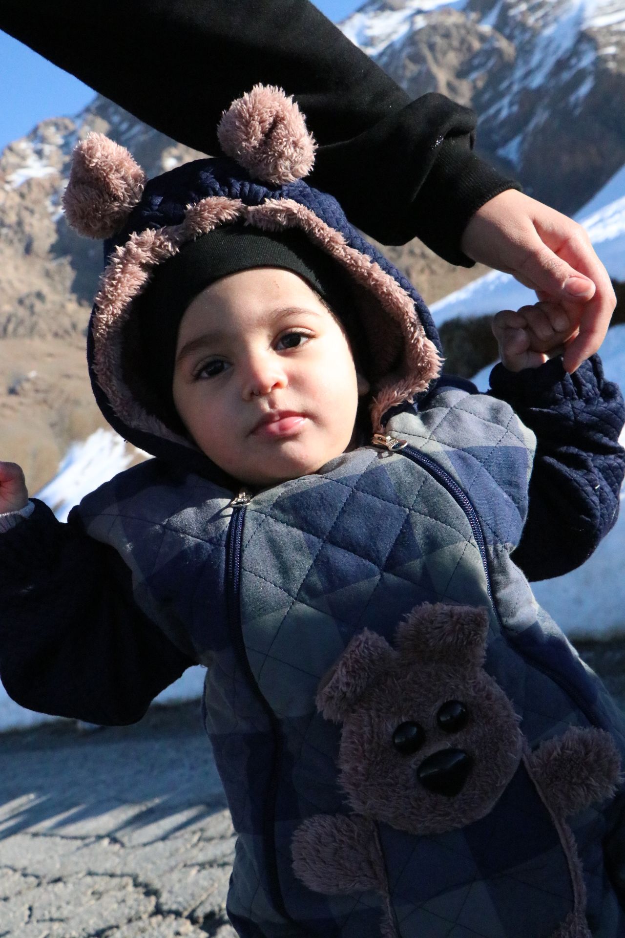 تم عکس زمستانی نوزاد شاهان ضیائی