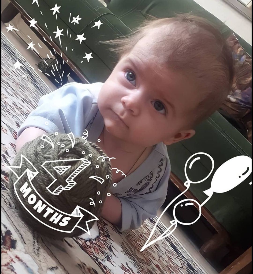 چهار ماهگی نوزاد هانا