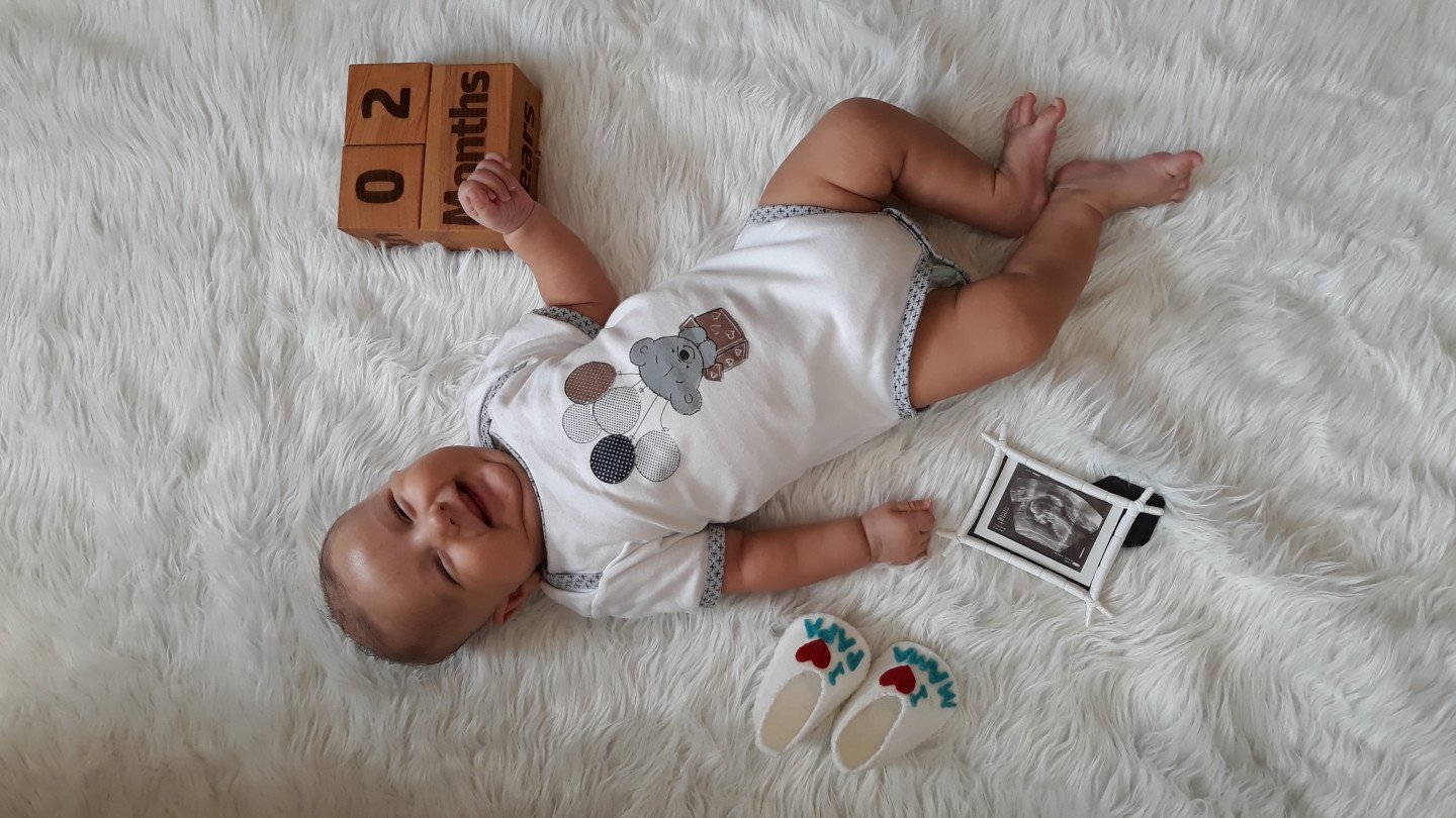 دو ماهگی نوزاد mehrad♡