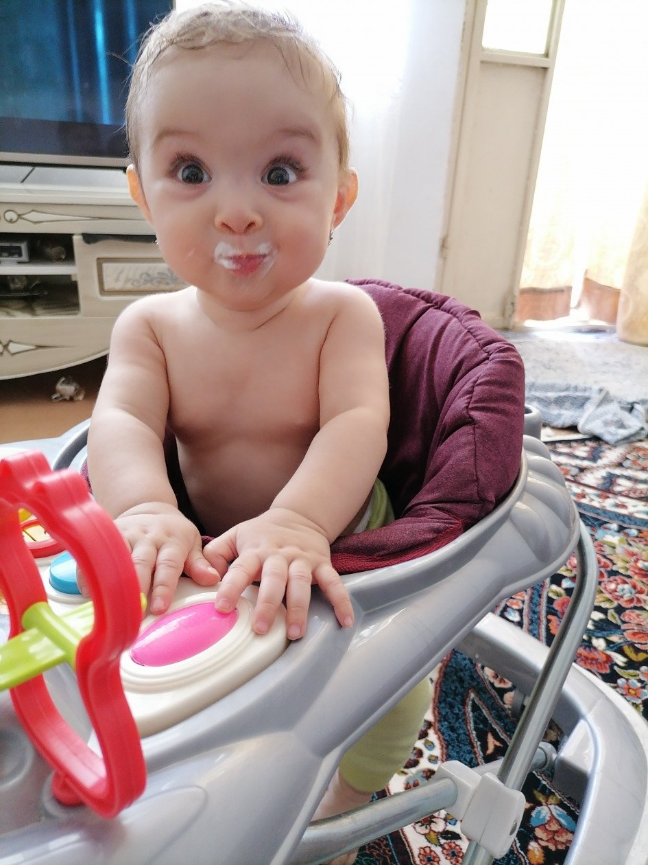 راه رفتن نوزاد مهرسا نودهی