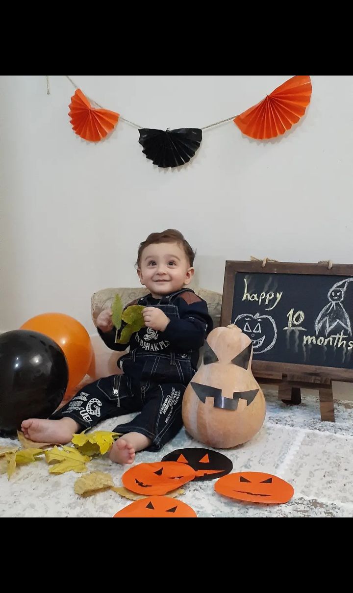 تم عکس پاییزی نوزاد ارمیا جعفرخواه