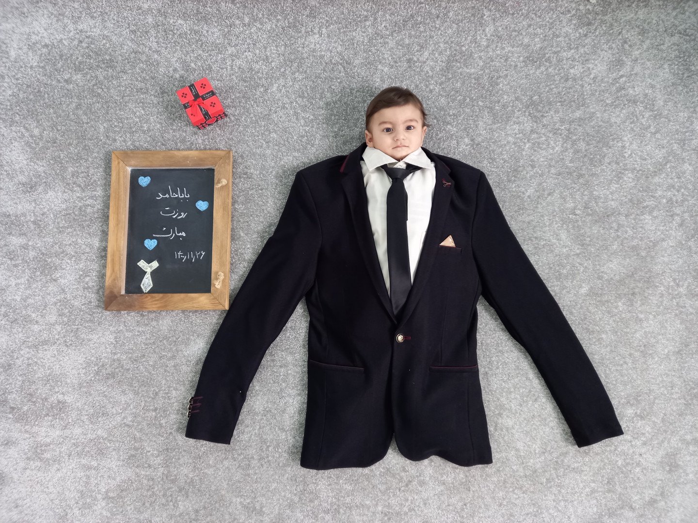 عکس نوزاد با پدر آرتان حامدی