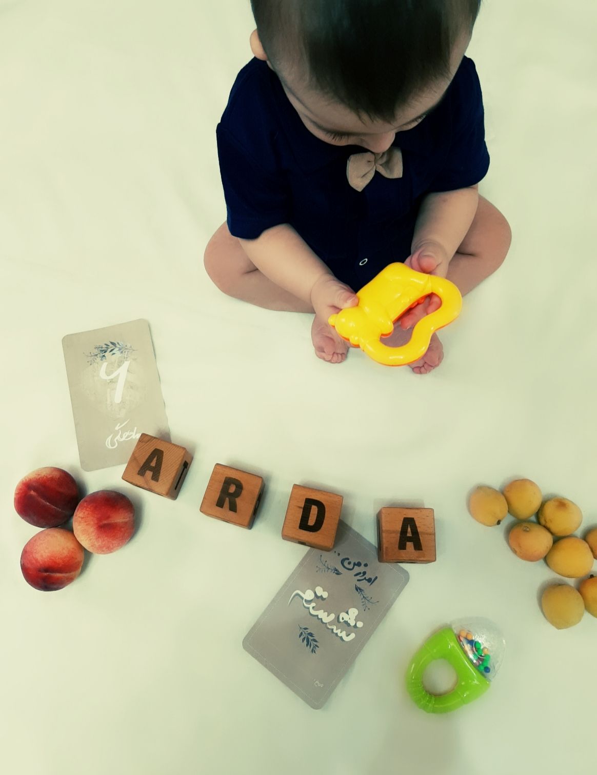 مکعب چوبی حروف لاتین Arda paşam?