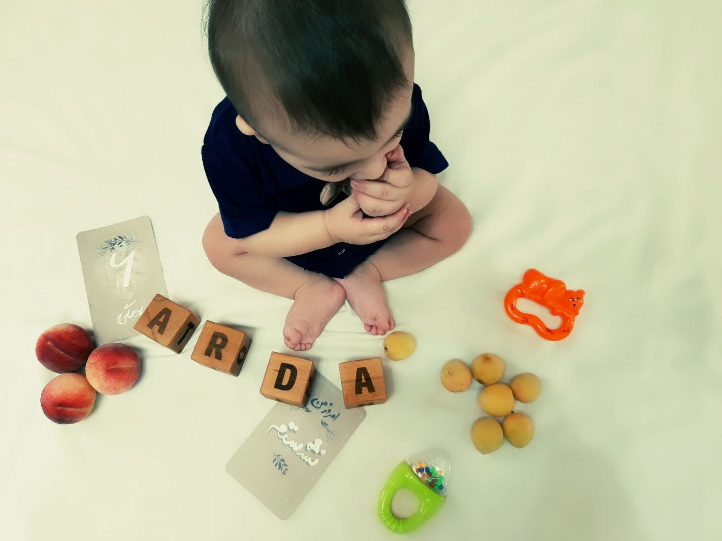 مکعب چوبی حروف لاتین Arda paşam?