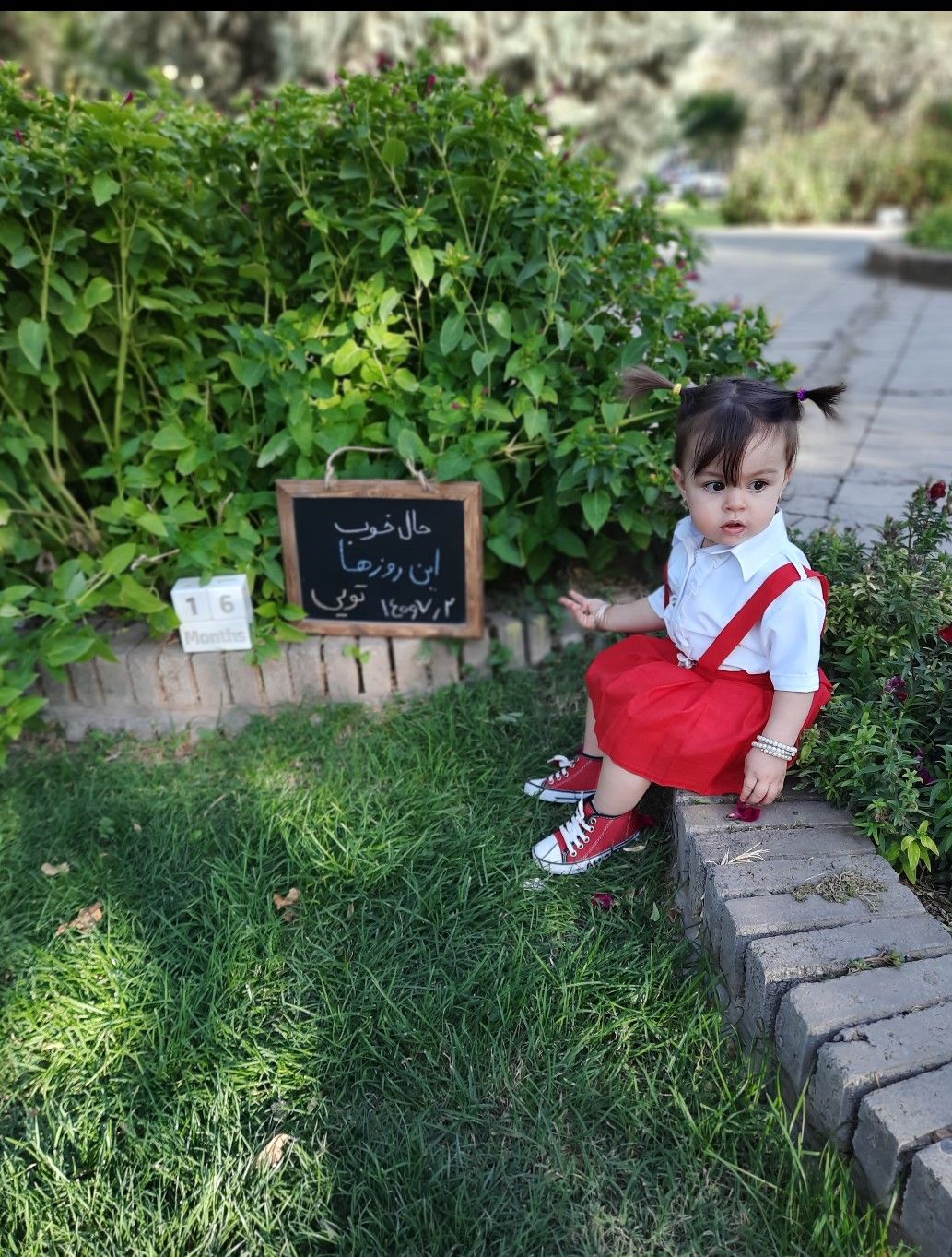 شانزده ماهگی کودک محنا  زین العابدینی