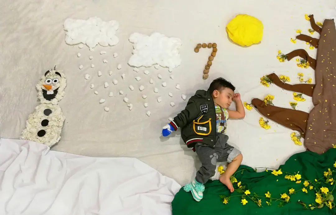 تم عکس زمستانی نوزاد رهام براری