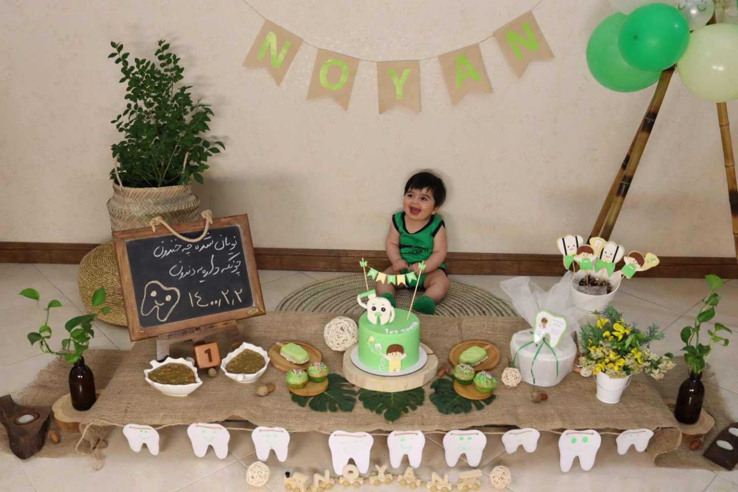 جشن دندونی نوزاد نویان قلیزاده