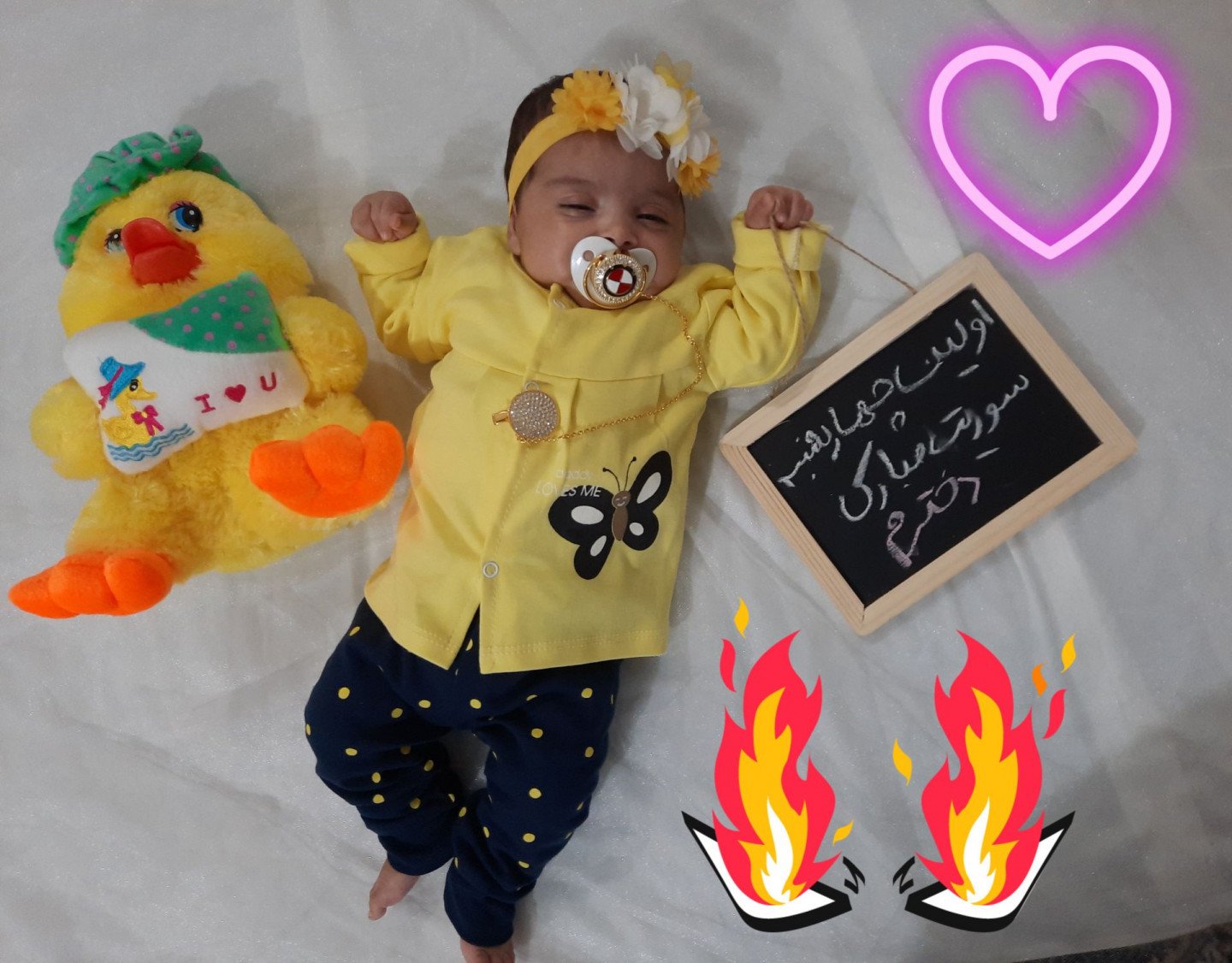 دو ماهگی نوزاد اترینا جاوید فعال