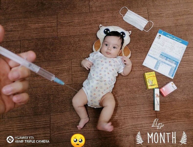 چهار ماهگی نوزاد ❤️‌Hossein❤️