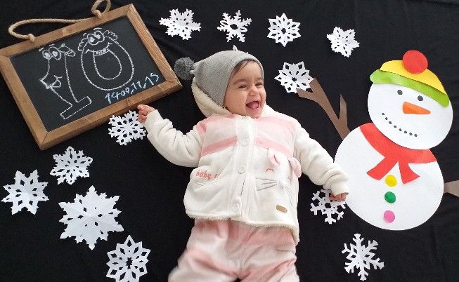 تم عکس زمستانی نوزاد طنین طاهری