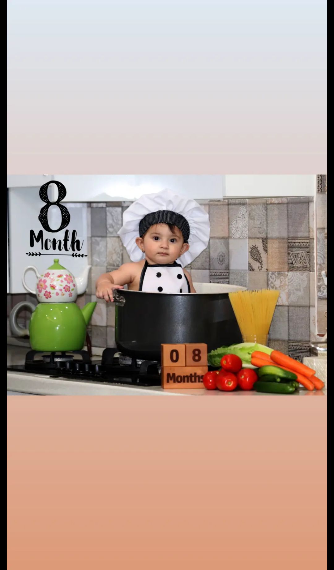 لباس آشپزی کودک حنا نوزاد