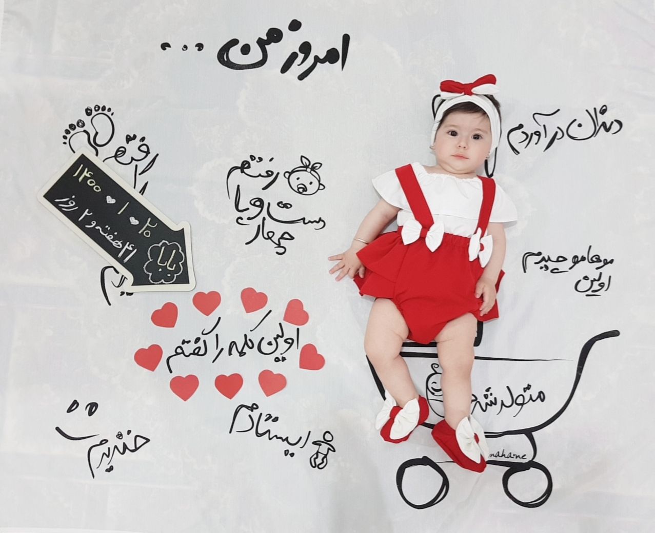 نه ماهگی نوزاد دلسا خدایی❤